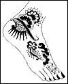 Feet Henna Design