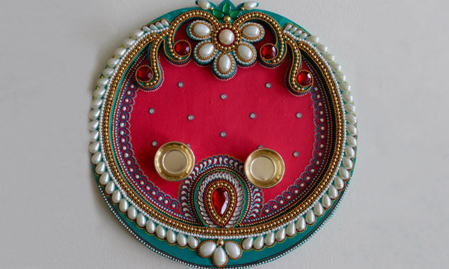 Karwa Chauth Thali decoration